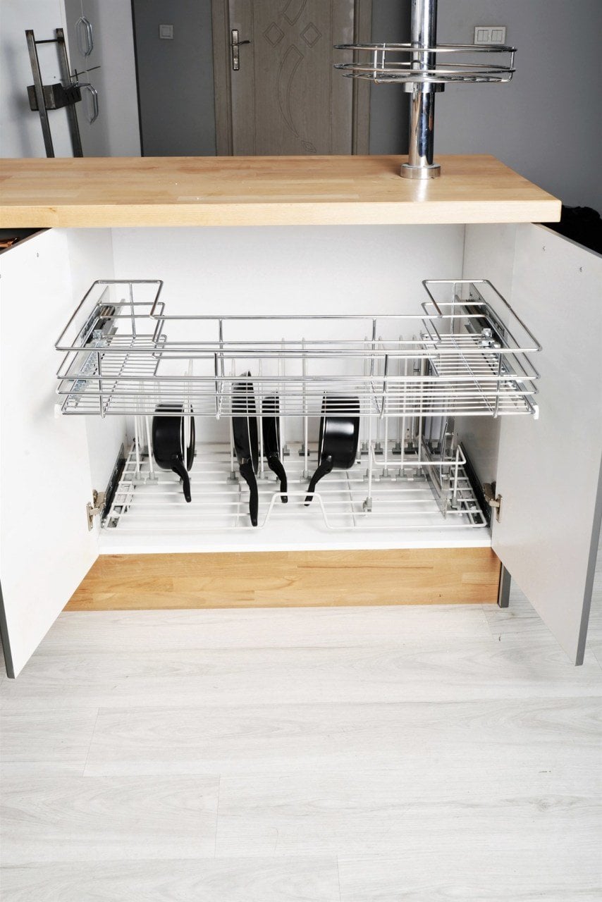 Oscar Kapağa Monte Tandem Raylı Evye Altı Çekmece, Modül 900