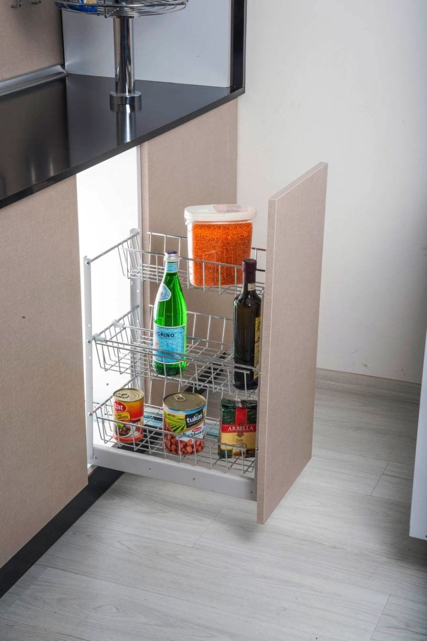 Oscar Tezgah Altı 3 Sepetli Şişelikli Ünite, Modül 350