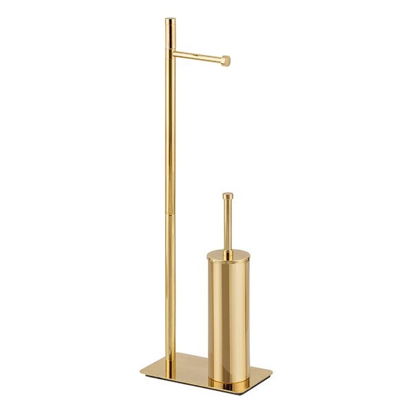 Hafele Venere Ayaklı Tuvalet Kağıtlığı Ve Fırça Venere Parlak Pirinç Renk