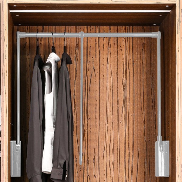 Hafele Gardırop Asansörü Dress Line 550-800mm Açık Gri Renk