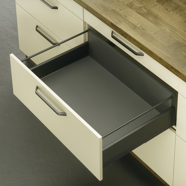 Hafele Matrix Box P35 Bordürlü 18/92/350mm Dübelli, Antrasit Renk