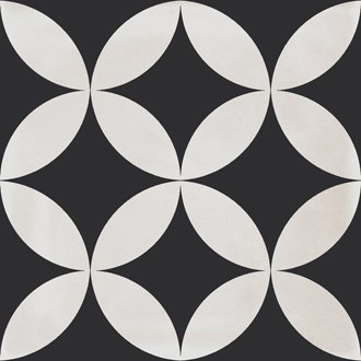 330X330 FRESCO FLOWER BLACK ASG (R10 V2) K:8