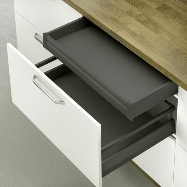 Hafele Matrix Box P35 Vis İç Çekmece 18/92/600/500mm, Antrasit Renk