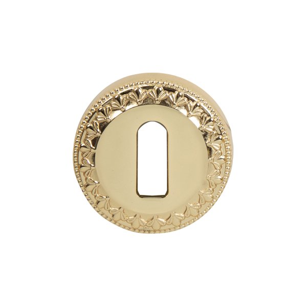 Hafele Oda Yuvarlak Kapı Kolu Rozet, Parlak Pirinç Renk