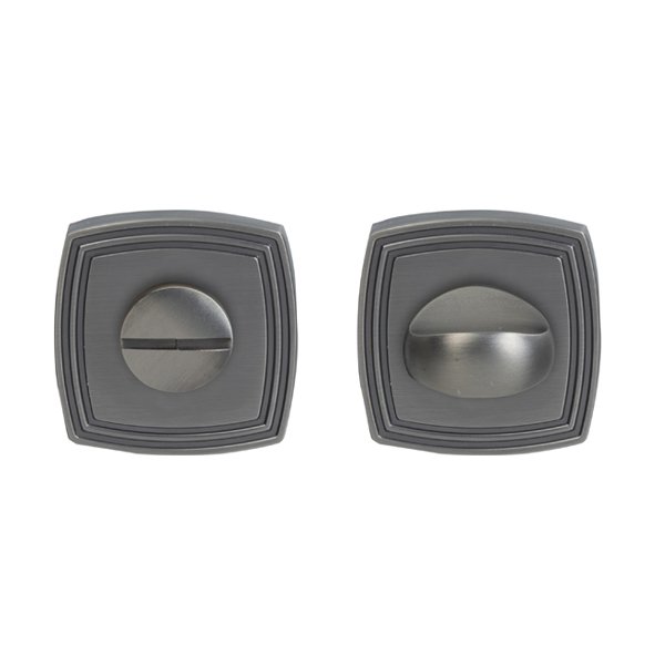 Hafele Wc Kare Kapı Kolu Rozet, Antik Gümüş Renk