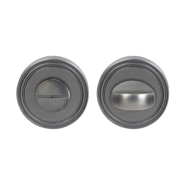 Hafele Wc Yuvarlak Kapı Kolu Rozet, Antik Gümüş Renk