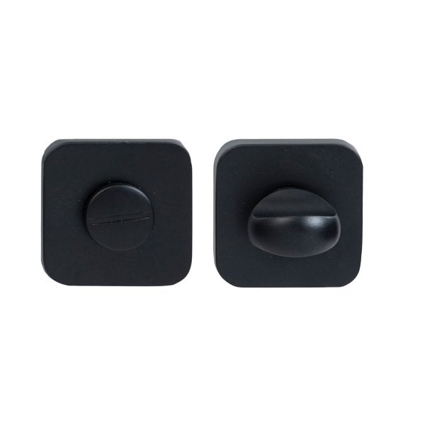 Hafele Wc Kare Kapı Kolu Rozet, Mat Siyah Renk