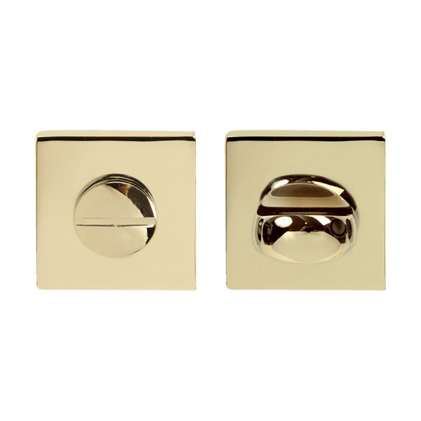 Hafele Wc Kare Kapı Kolu Rozeti, Parlak Pirinç Renk