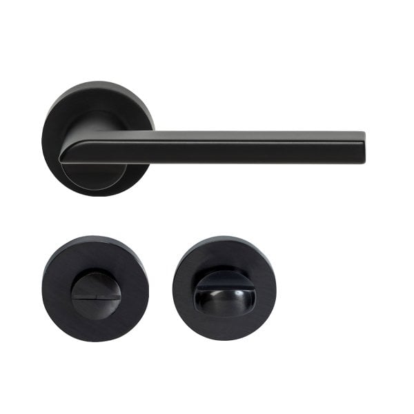 Hafele Kapı Kolu Seti Horus WC Mat Siyah