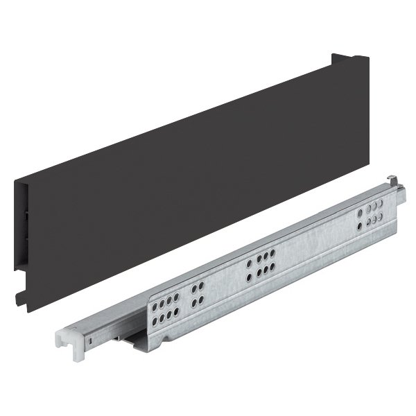 Hafele Matrıx Box Slım Çekmece Seti Antrasit Vidalı 16/89Mm/450Mm 30Kg