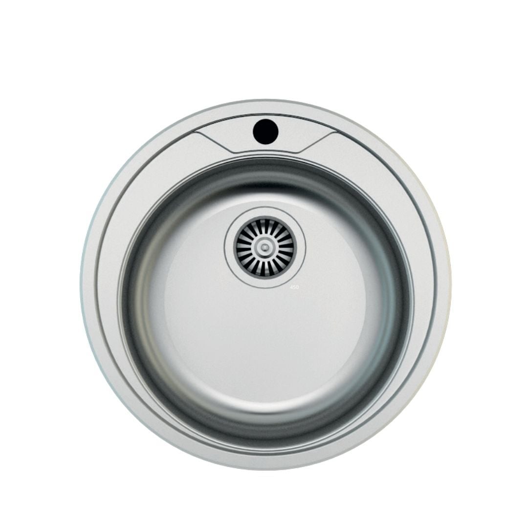 Hafele Çelik Eviye Kropp Tezgah Üstü Ø510mm Satin