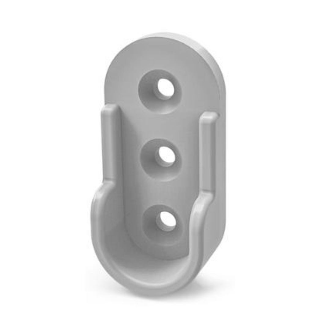 Hafele Askı Borusu Flanşı İç Parça Oval Açık Gri Plastik