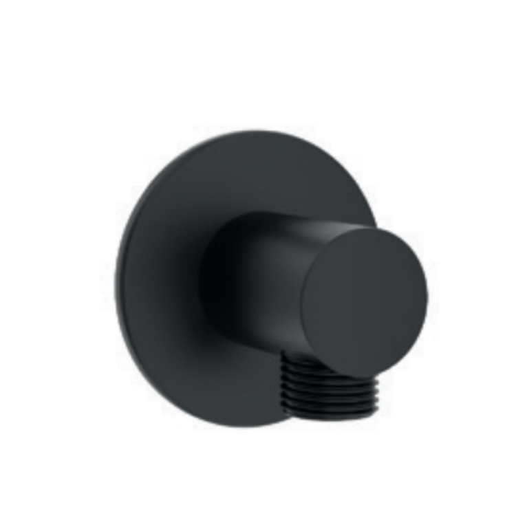 Hafele El Duşu Çıkışı Fluxo Yuvarlak Mat Siyah