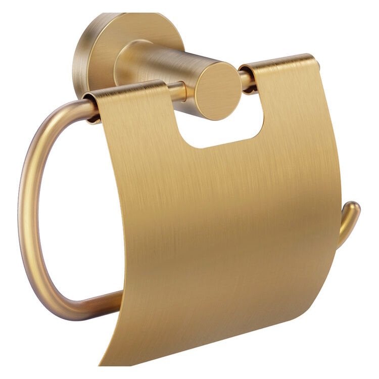 Kapaklı Tuvalet Kağıtlık, HAFELE OZO, Mat Altın