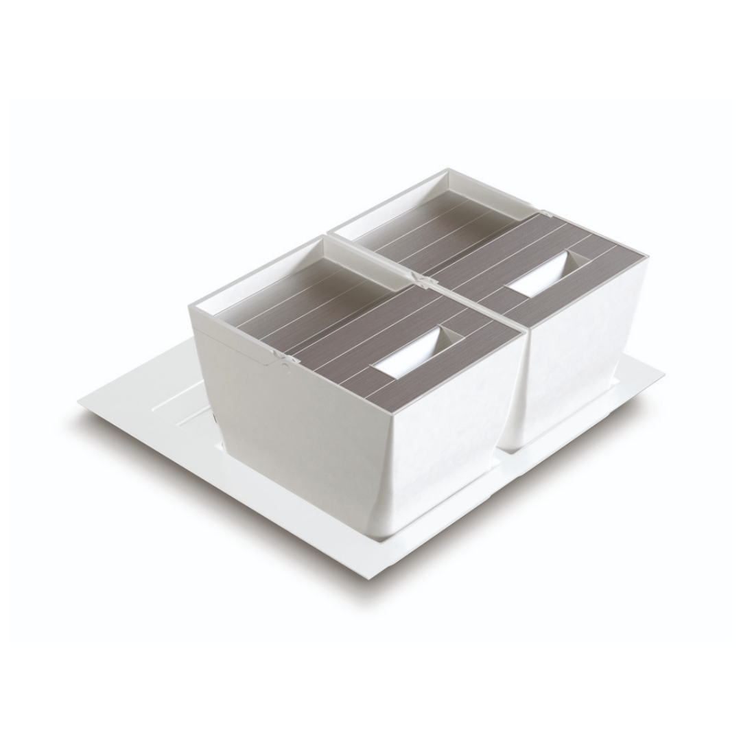 Hafele PREMIERE Çöp Kutusu Beyaz 2x13L 600mm