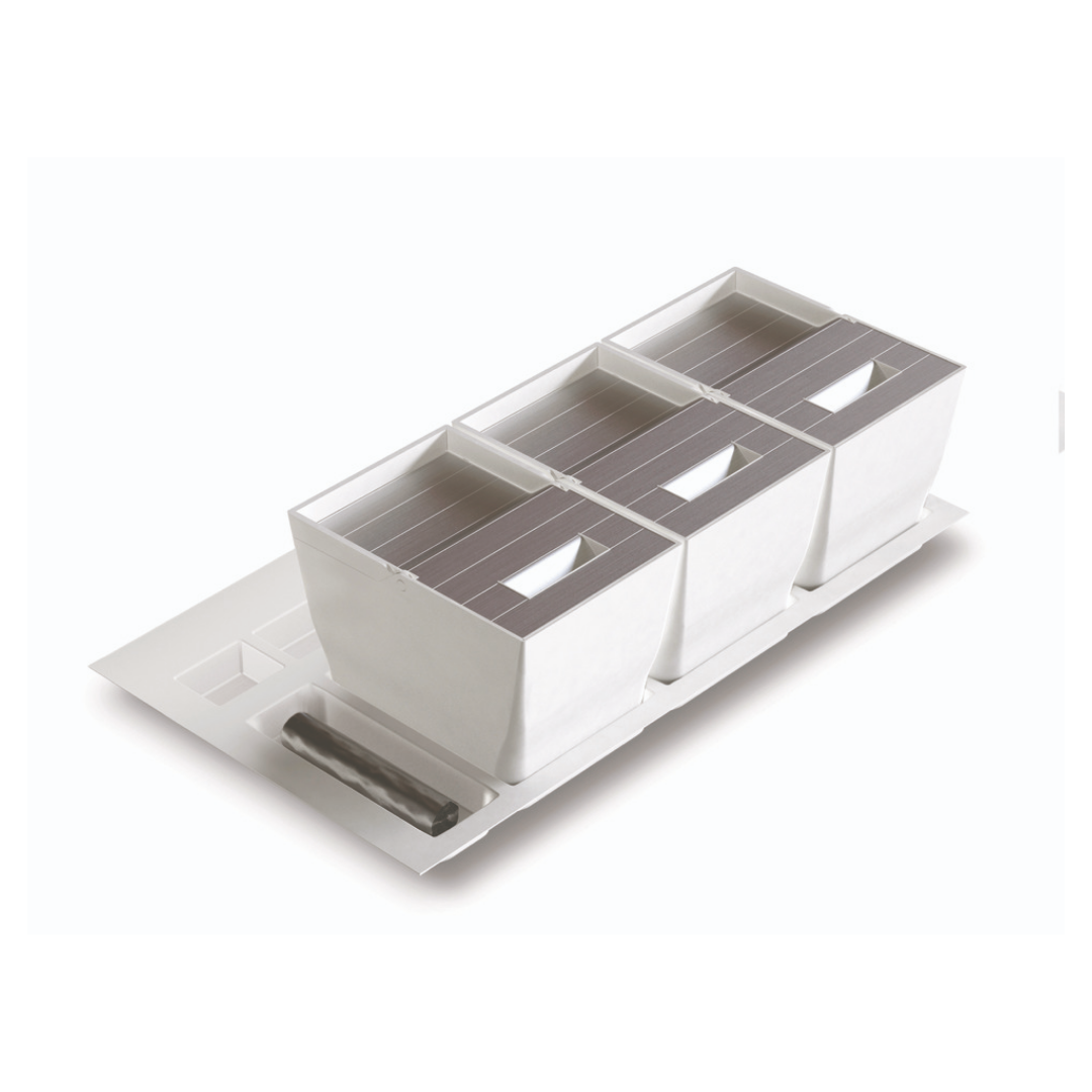 Hafele PREMIERE Çöp Kutusu Beyaz 3x13L 900mm