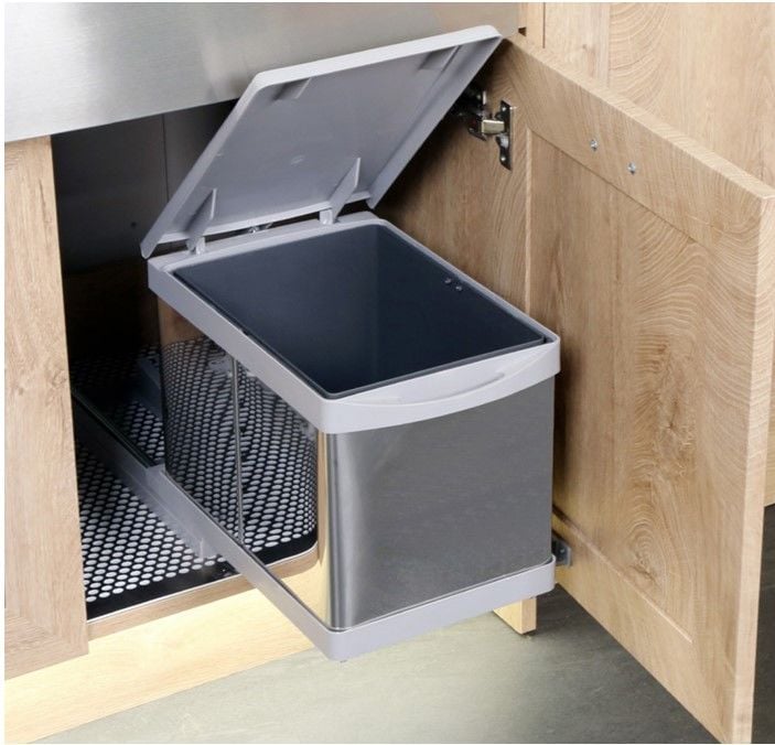 Hafele KRAFT Otomatik Açma Kollu Çöp Kutusu İç Hacim 12 lt