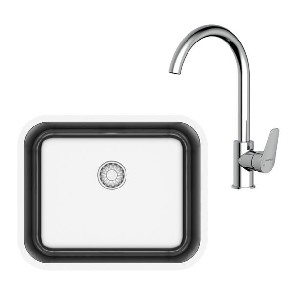 Hafele ENNA04 Eviye VOG Krom Batarya Seti