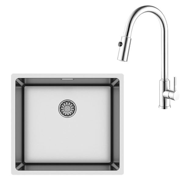 Hafele NOVARA04 Eviye PABLO PULL Krom Batarya Seti