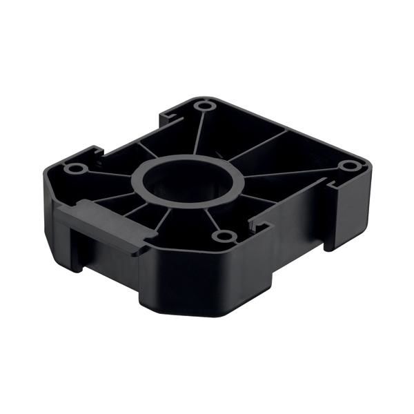 Hafele AXILO 78 Montaj Plakası Kare Vidalı Siyah