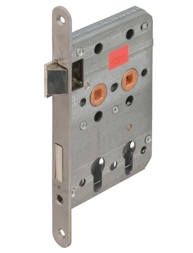 Hafele H80.02 Çift Barelli Gömme Kilit Paslanmaz Çelik 40/80/20mm DIN Sağ