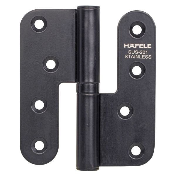 Hafele Yaprak Menteşe Paslanmaz Çıkabilen Paslanmaz Çelik 304 Siyah 100mm Sağ