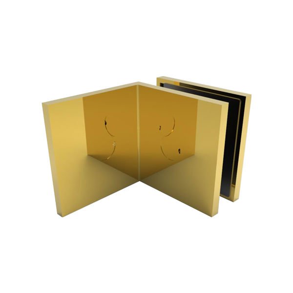 Hafele FORTIUS 02 Cam Tutucu D/C 90° Parlak Altın