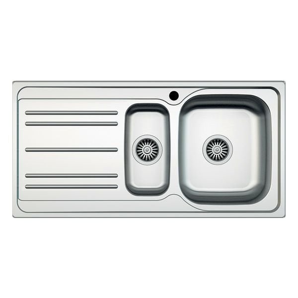 Hafele CAPUA06 Eviye Tezgah Üstü 1000x500mm Satin Sol