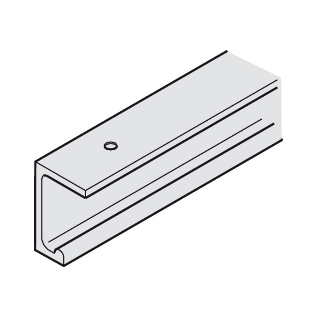 Hafele Media 70 Üst taşıyıcı Ray Alüminyum 2,5m