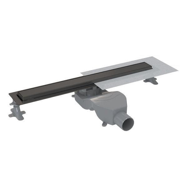 Hafele PROLINE Duş Kanalı Yatay 600mm Mat Siyah