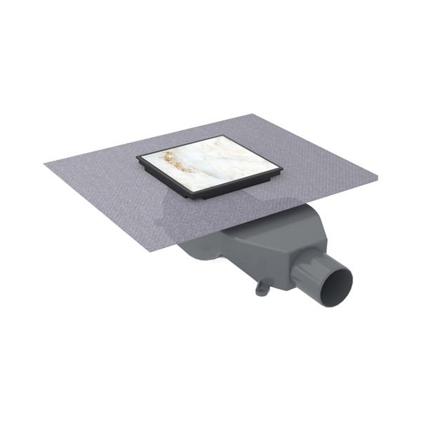 Hafele VENTUS Yer Süzgeci Yatay 100X100 Mat Siyah