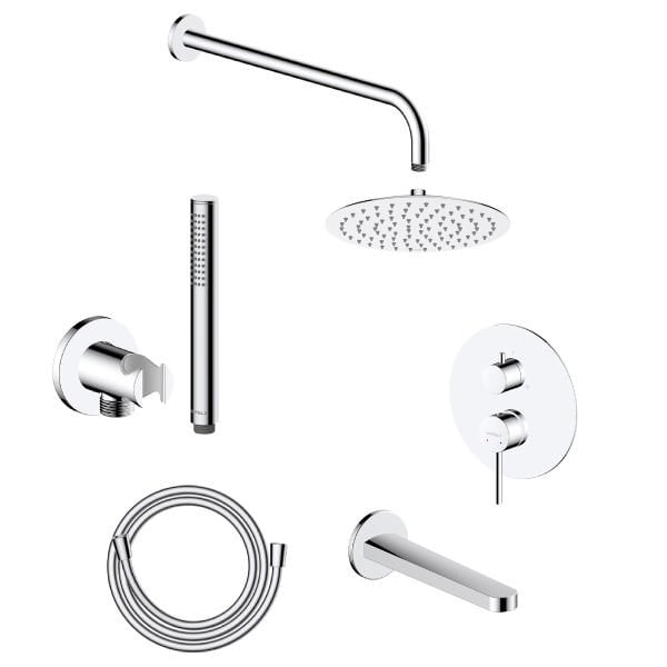 Hafele NEOMIX R 3F Ankastre Duş Seti Parlak Krom