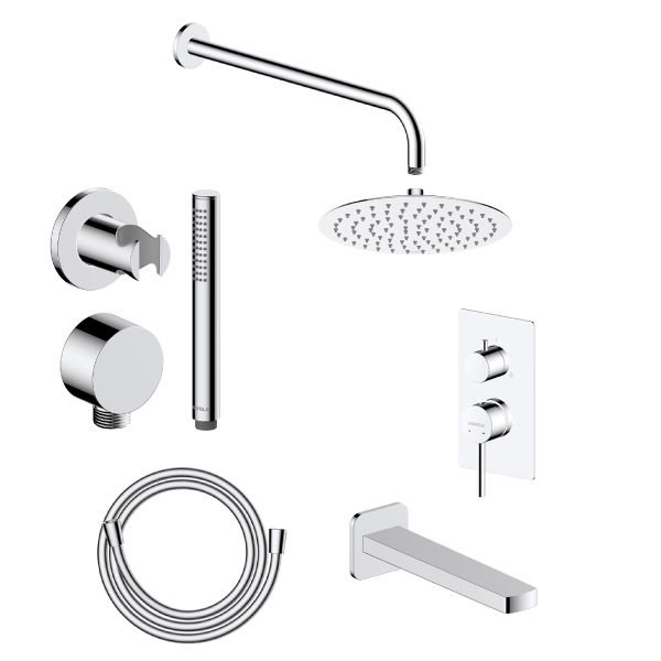 Hafele NEOMIX S 3F Ankastre Duş Seti Parlak Krom