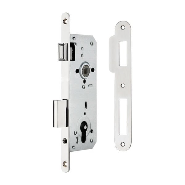 Hafele H40.04 Gömme Kilit Barelli Tip (PC) Mat Nikel 40/23Mm