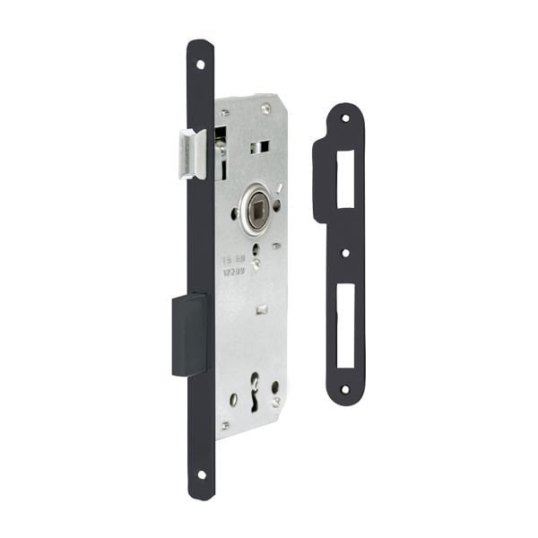 Hafele H40.04 Gömme Kilit Oda Tipi (CB) Mat Siyah 40/23mm