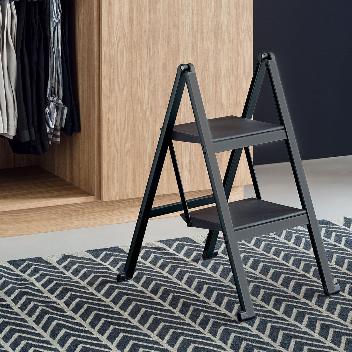 Peka Stepolo 2 Basamaklı Merdiven Mat Siyah