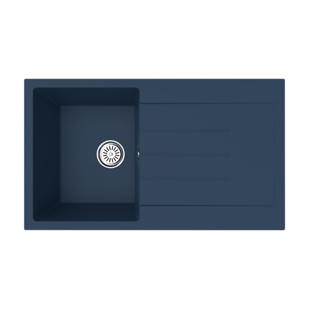 Vantole Granit Eviye Tek Göz Damlalıklı Antrasit