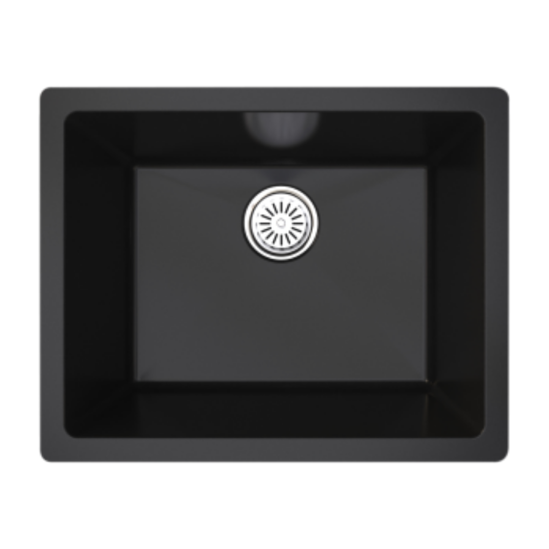 Vantole Granit Eviye Tek Hazneli Siyah