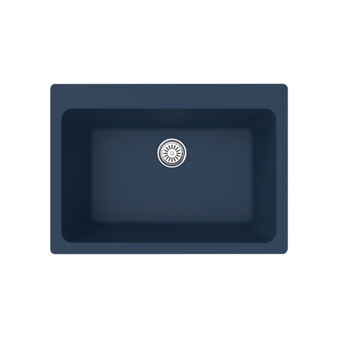 Vantole Granit Eviye 710x510mm Tek Gözlü Antrasit