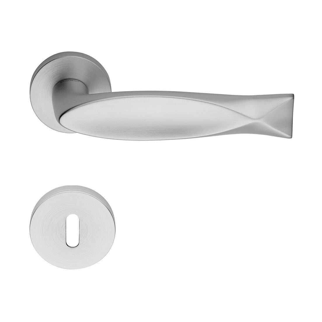 Fish Kapı Kolu Seti  Mat Krom