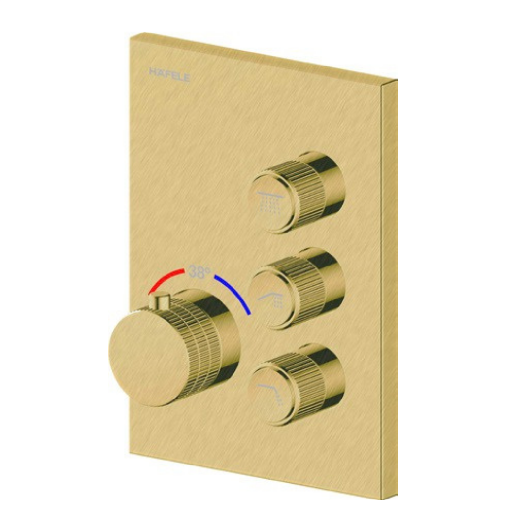 Hafele Mastermix S 3F Ankanstre Banyo Bataryası 3 Fonksiyonlu Mat Altın