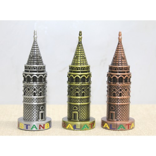 10 cm Metal Galata Kulesi 