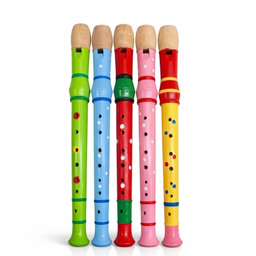 Ahşap Renkli Flüt Büyük 