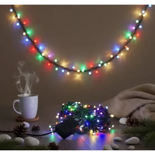 LED Damla Uçlu RGB Dekoratif Işık 10 Metre 100 