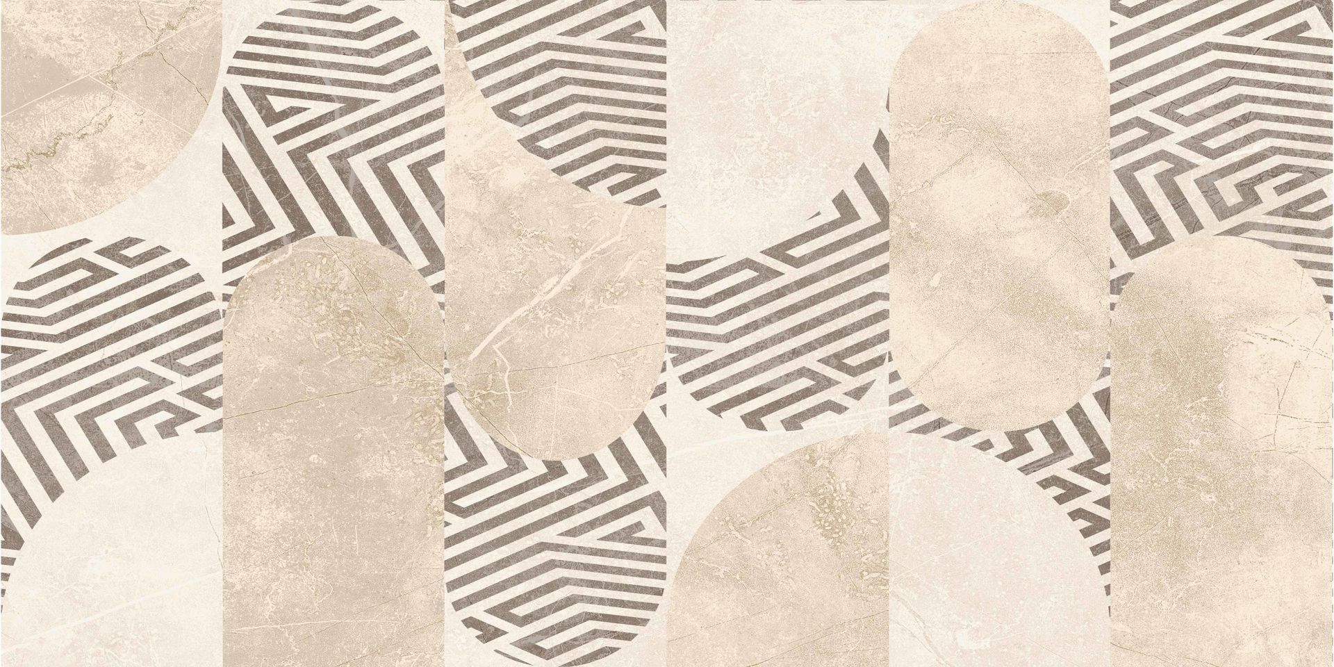 300X600 ALVA PUZZLE KAHVE DEKOR K:8