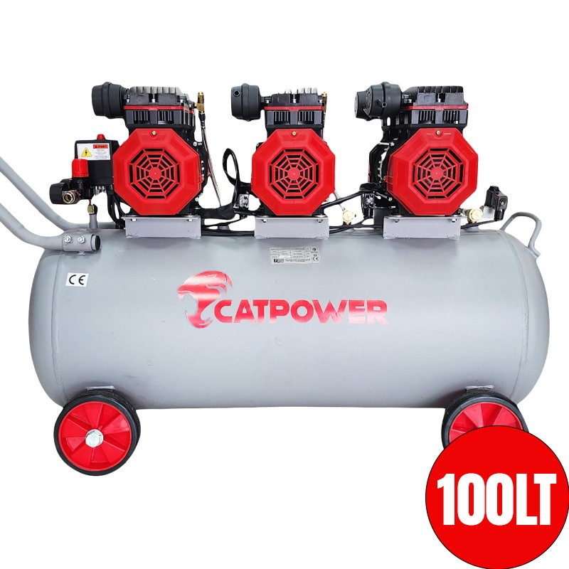 SESSİZ VE YAĞSIZ KOMPRESÖR 6HP 100LT
