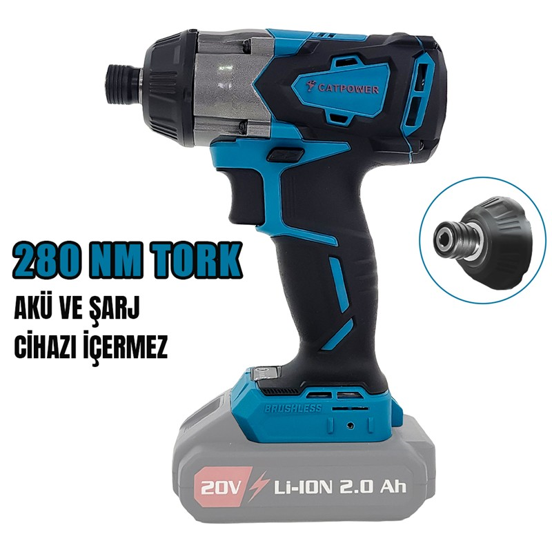 KÖMÜRSÜZ AKÜLÜ TORKLU VİDALAMA 20V Lİ-İON 2.0Ah /4.0Ah