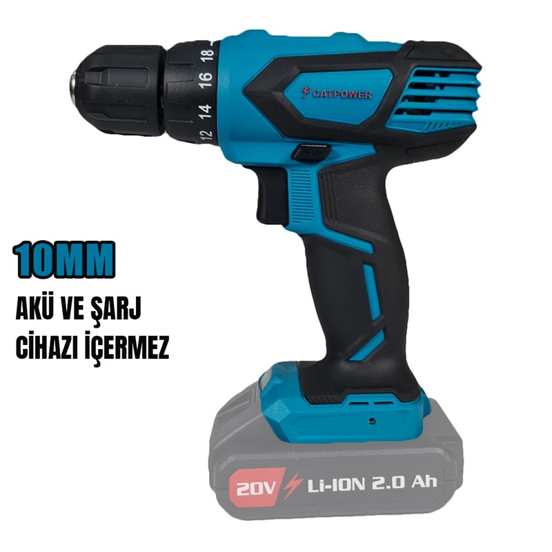 AKÜLÜ VİDALAMA Li-ion (MAKİNA) 10 MM 20V Lİ-İON 2.0Ah /4.0Ah