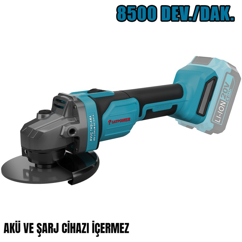 KÖMÜRSÜZ AKÜLÜ AVUÇ TAŞLAMA   125 MM 20V Lİ-İON