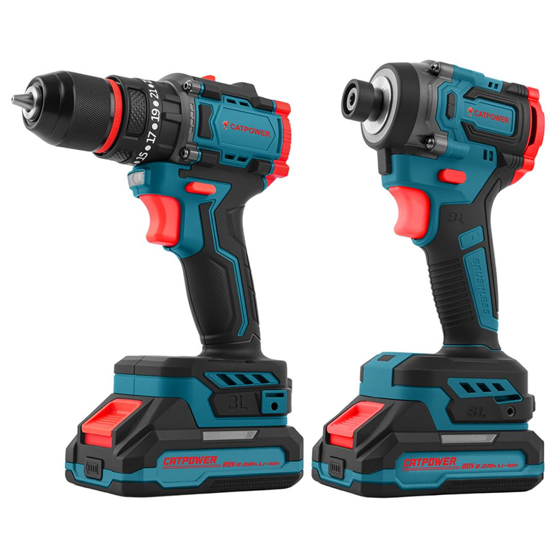 KÖMÜRSÜZ AKÜLÜ SET MATKAP VE TORKLU VİDALAMA Lİ-İON 20V 2.0Ah